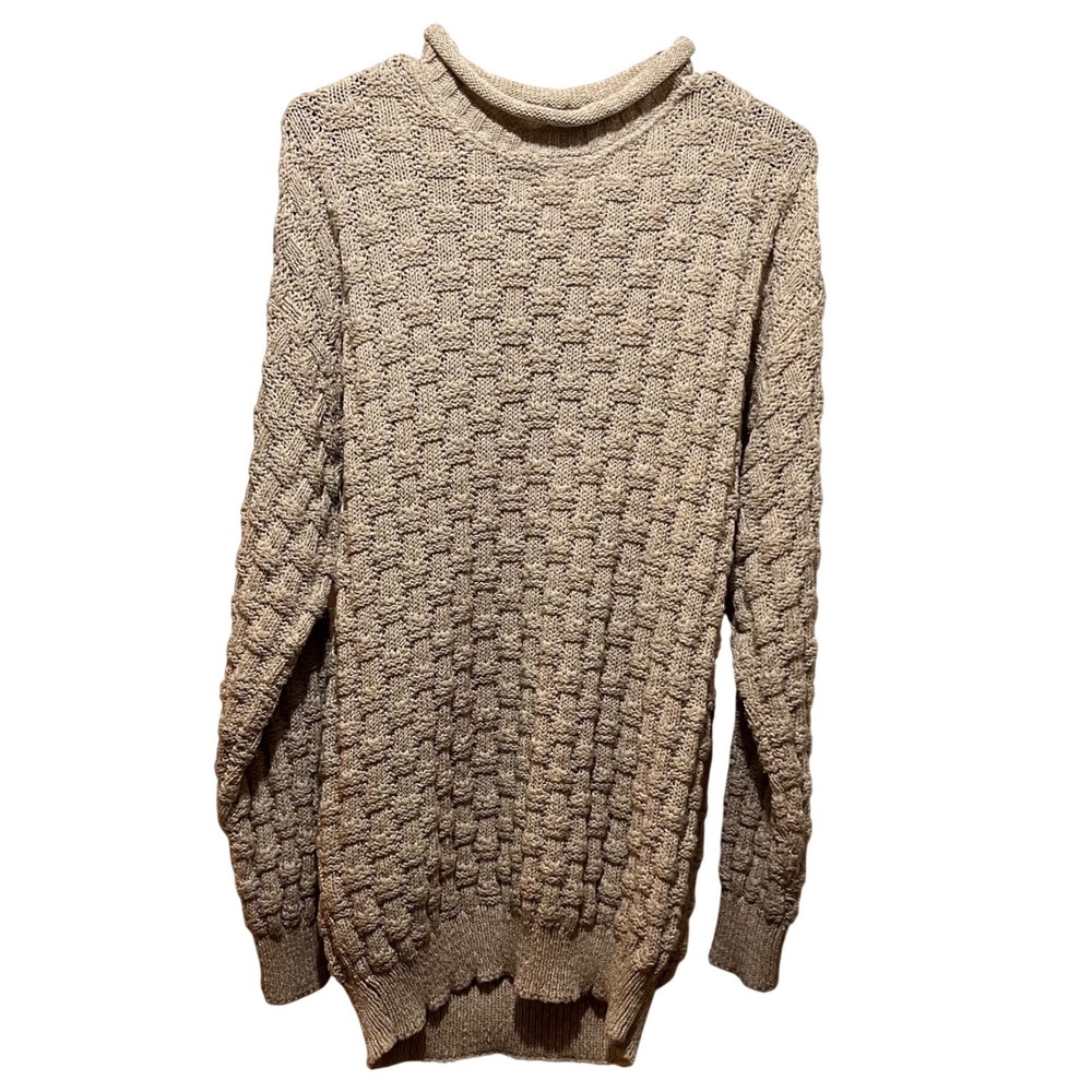 Dockers Mens Tan Knit Sweater Turtleneck Long Sleeve‎ Casual Size M